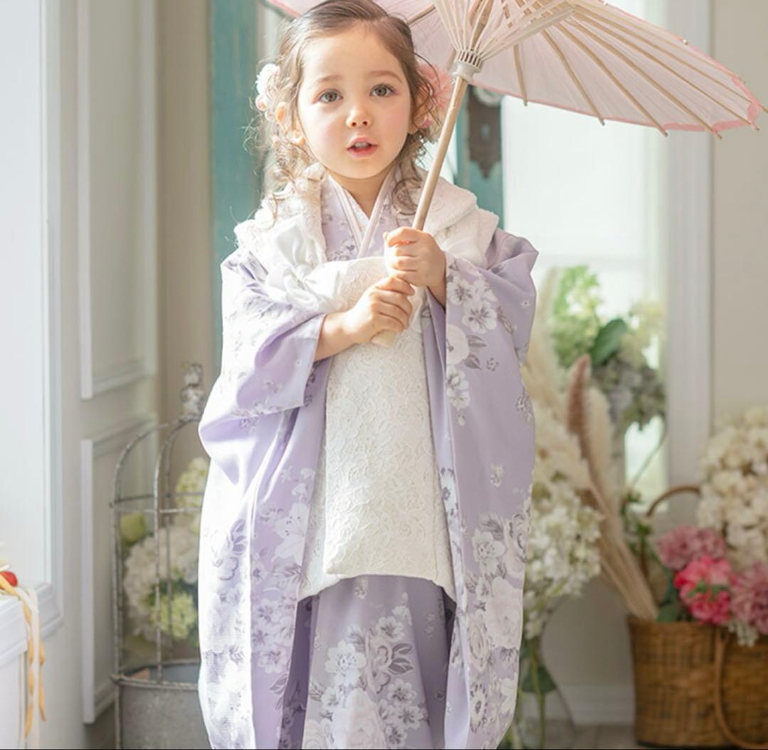 【極美品】キャサリンコテージ　七五三　3歳　被布　ラベンダー