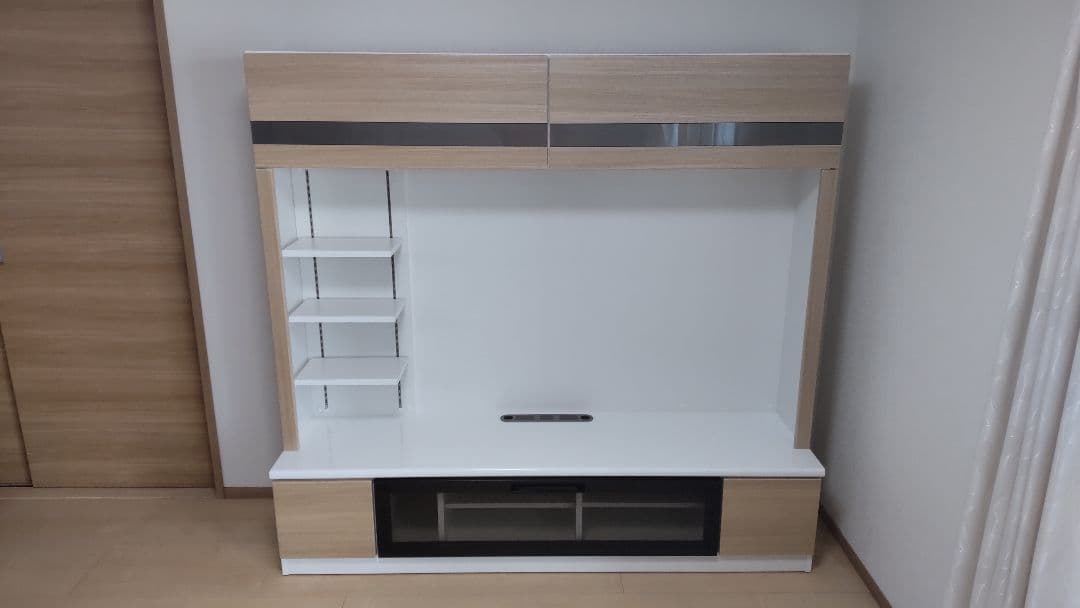 テレビボード・ホワイト✕ベージュ美品