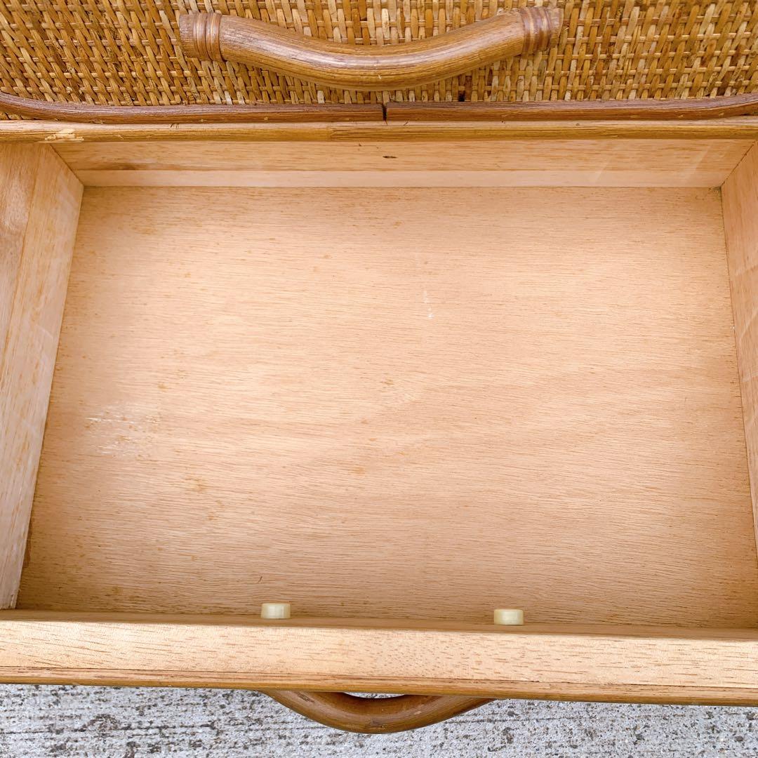 【送料込】KOIZUMI ラタン家具 籐 ラタン チェスト 飾り棚 収納タンス
