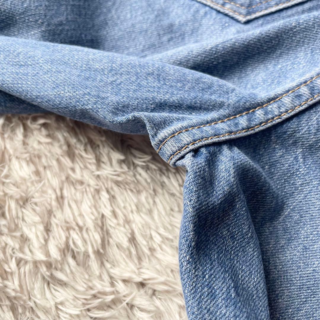 45R 美品 45R おこめデニムの5 28 ブルー