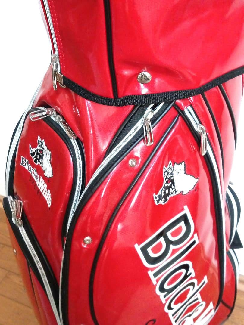 ゴルフ　ブラック＆ホワイト　キャディーバッグ (ユニセックス)