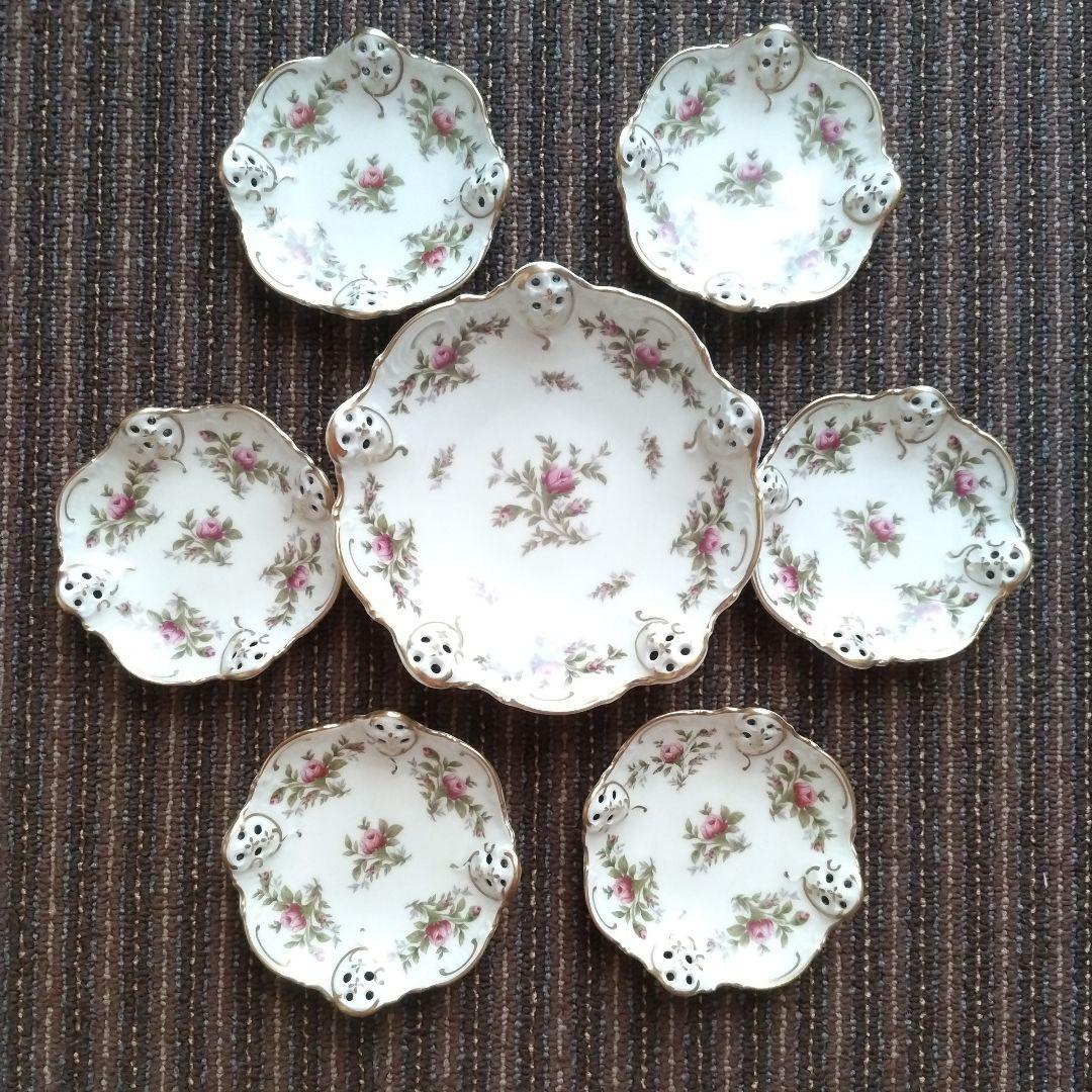 【美品】ローゼンタール Moliere Moosrose　全７枚セット