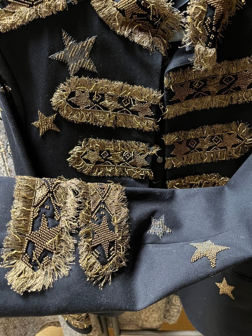 激レア　未使用級　VALENTINO ナポレオンジャケット　星型刺繍　フリンジ