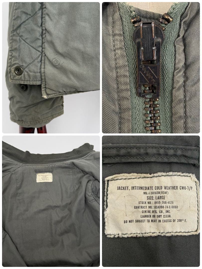 米軍実物 70s ビンテージ USAF CWU-7/P メカニックジャケット L