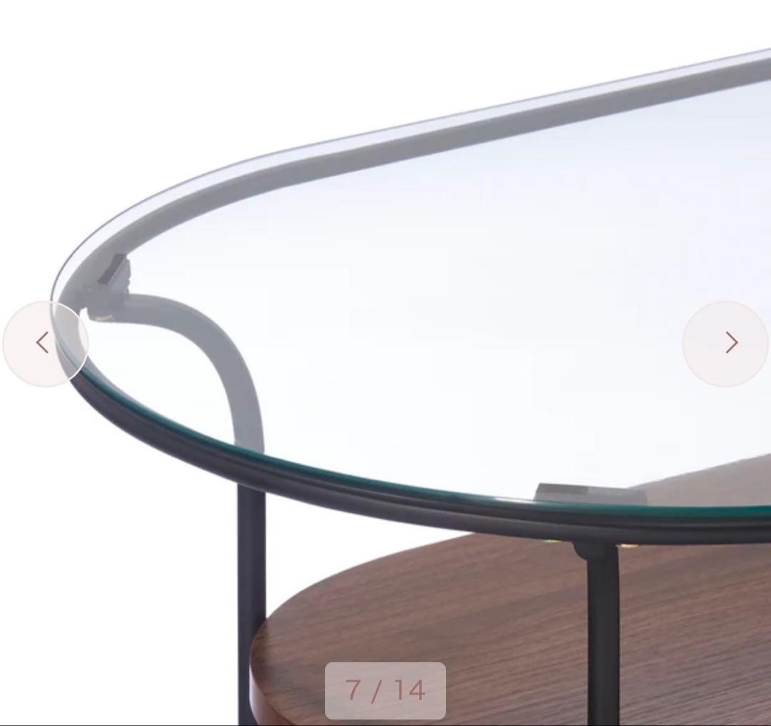 Francfranc レガート コーヒーテーブル S ブラック×ブラウン