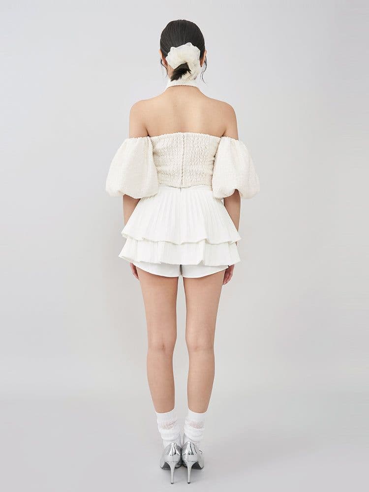 専用厳守♥Darichホルターネックオフィシャルツイードトップ新品未使用未開封