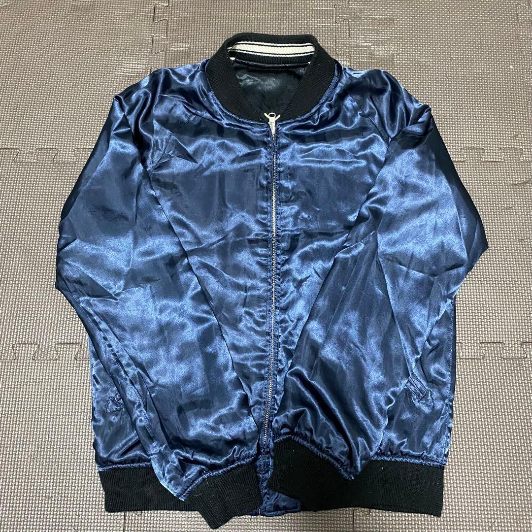 avirex スカジャン虎x龍　リバーシブル　タイガーxドラゴン 黒AVIREX