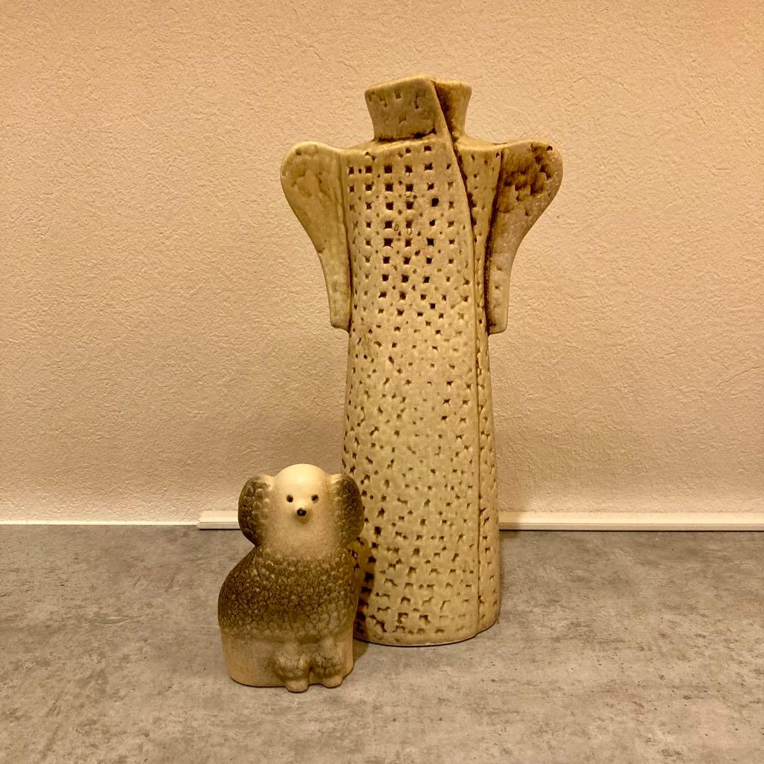 リサラーソン　ワードローブシリーズ　プードル　コート　フラワーベース　花瓶