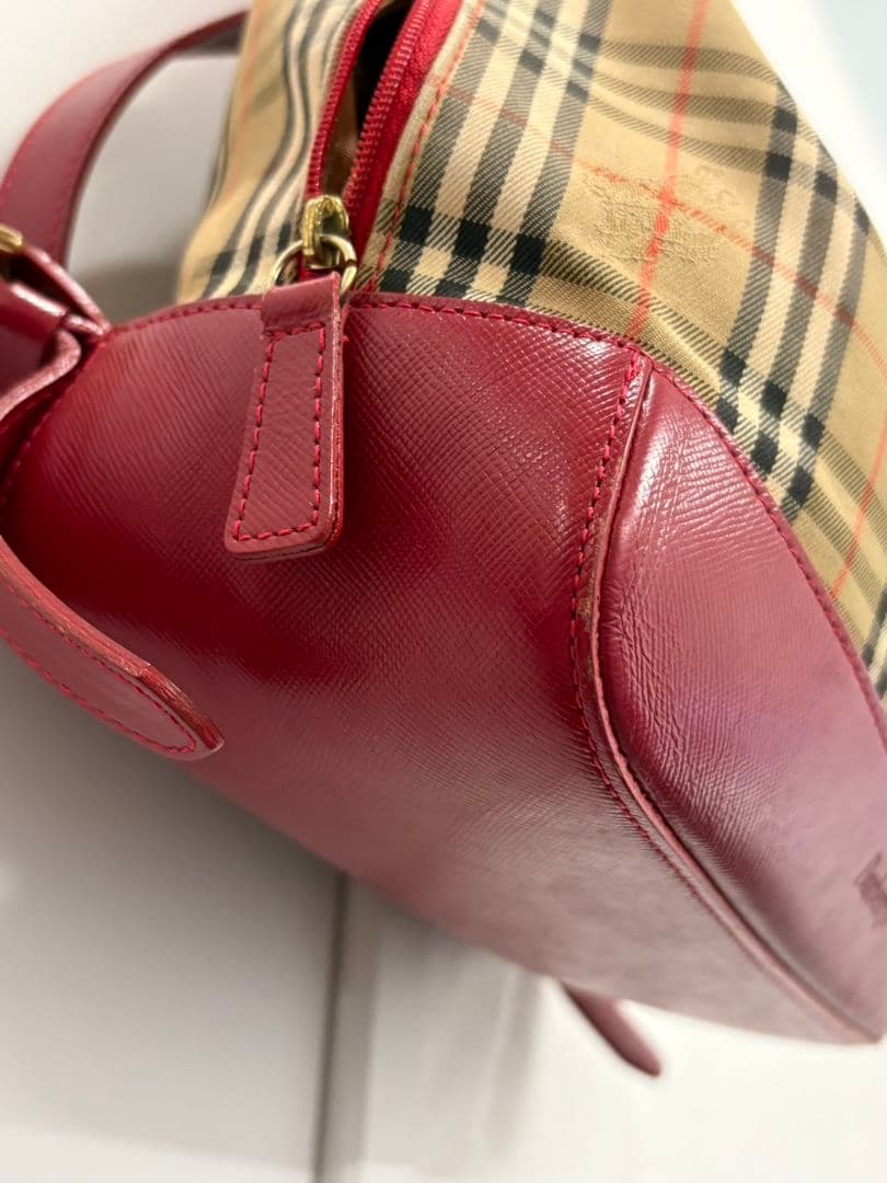 Burberrys　チェック　赤　リュック