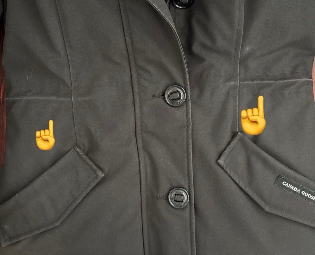 ブラック ダウンジャケット　カナダグース　ロスクレア　Sサイズ