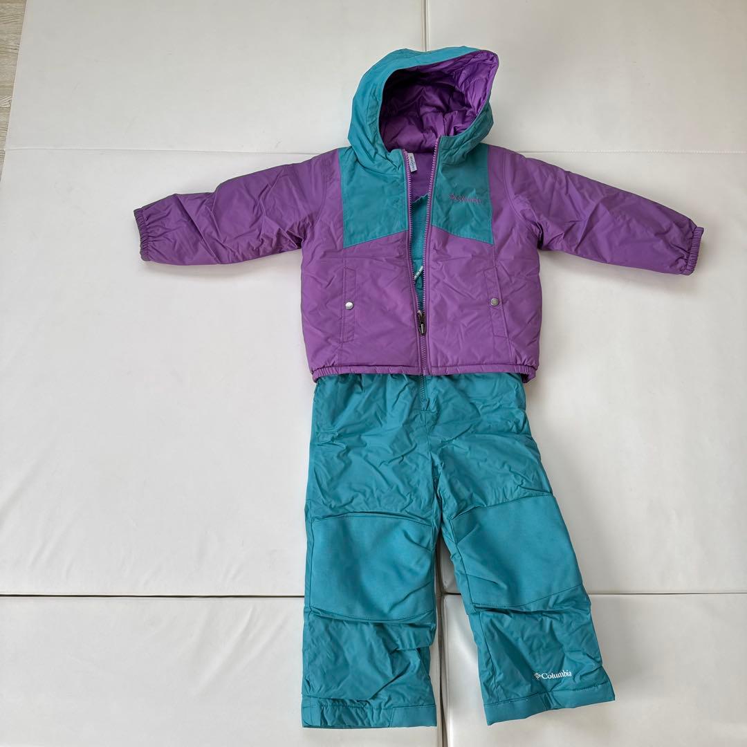 Columbia スノーウェア 子供用 紫と青　リバーシブル