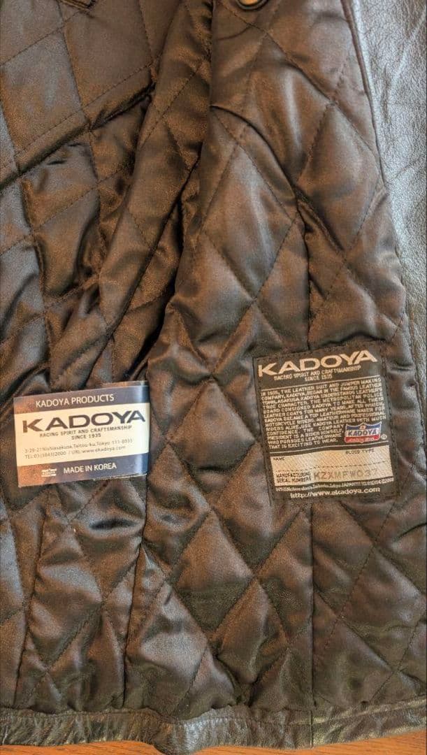 KADOYA レザーライダースジャケット 峰不二子モデル