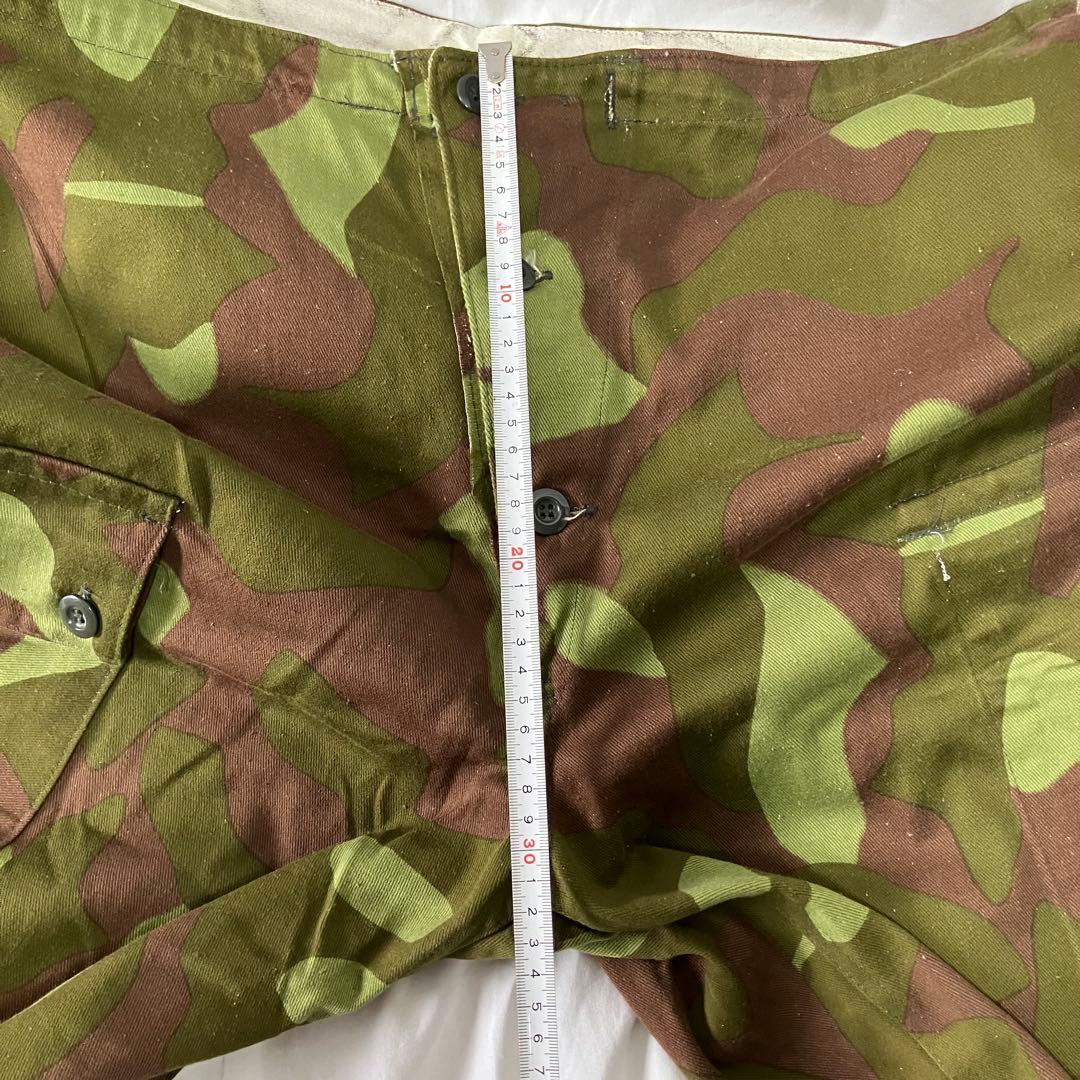 フィンランド軍 M-62カモ柄 リバーシブル オーバーパンツ　デッドストック