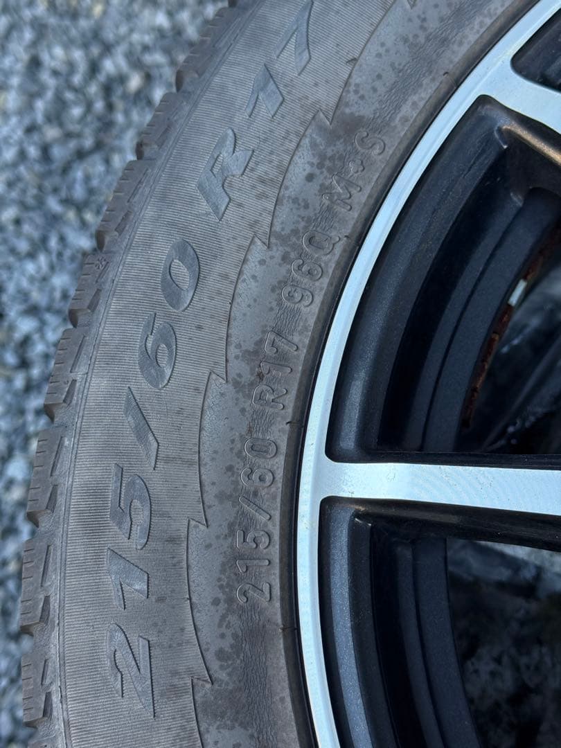 215/60R17 スタッドレスタイヤ ホイール付き4本セット