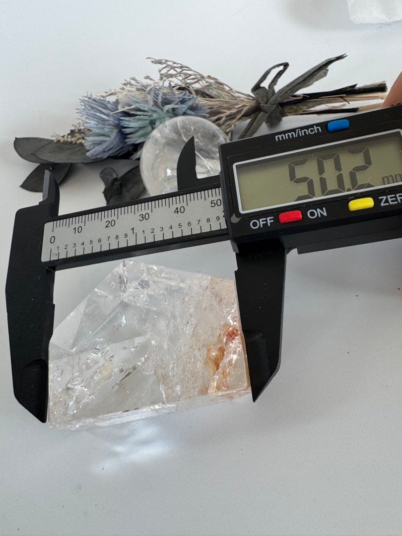 ピンクアゼツライト(流通名) フリーフォーム　ファイヤークォーツヘマタイト入り