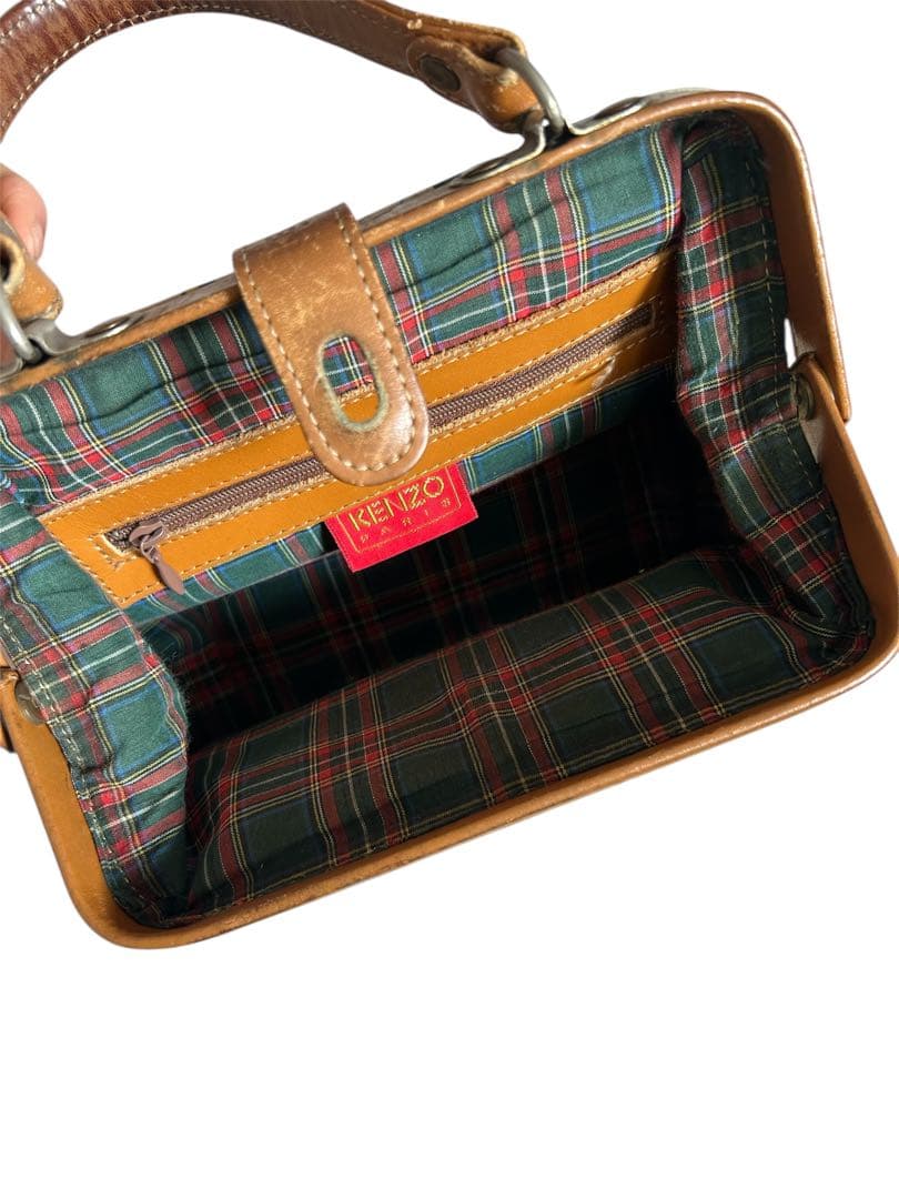 KENZO ケンゾー vintage 花柄バッグ 鍵付き 南京錠 ヴィンテージ