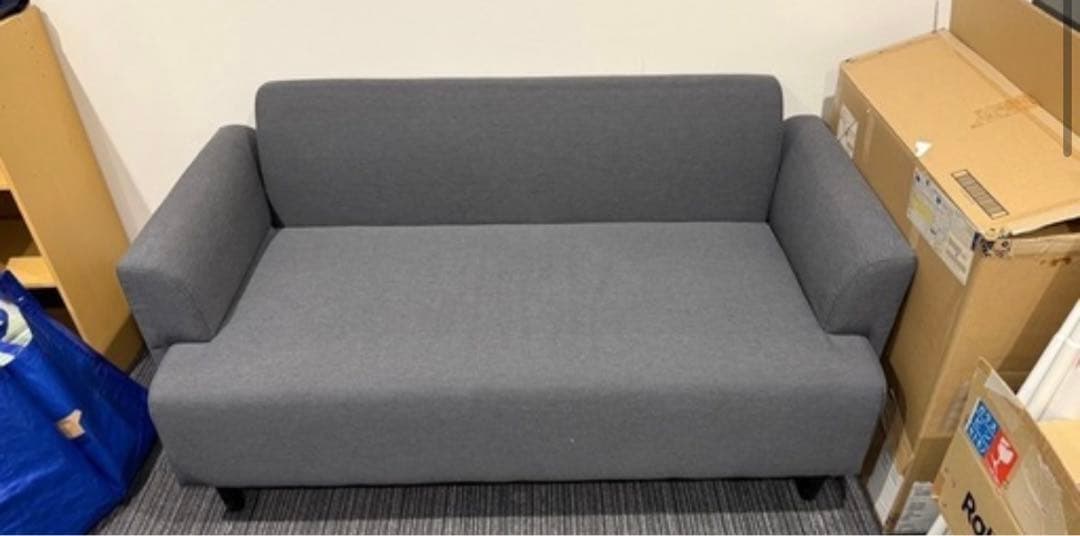 IKEA HEMLINGBY 新品　美品　2人掛けソファ ダークグレー　イケア