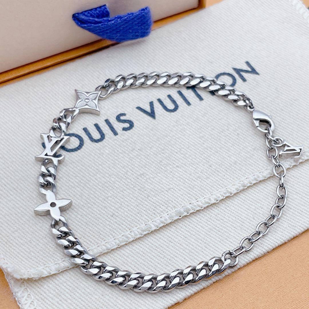 LOUIS VUITTON ブレスレット　ブラスレ　ロウ　チェーン　モノグラム