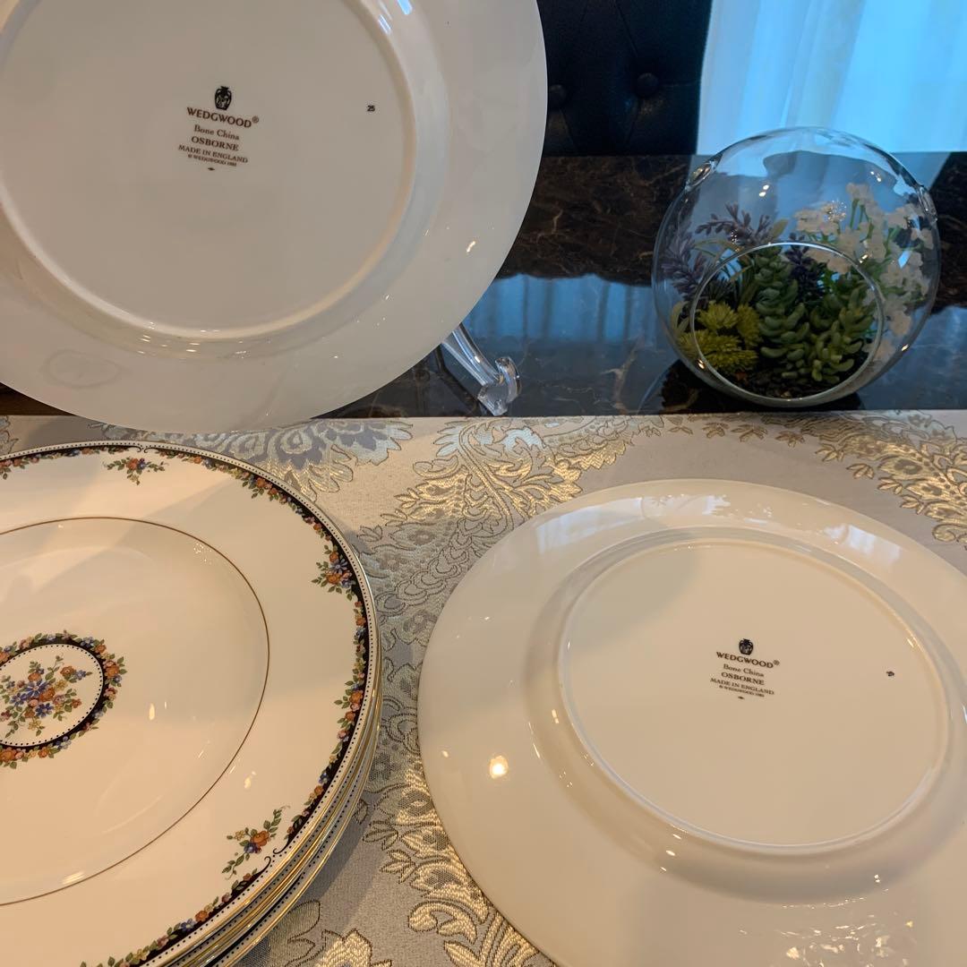 ウェッジウッド オズボーン　27cmディナープレート 6枚　27.5cm大皿