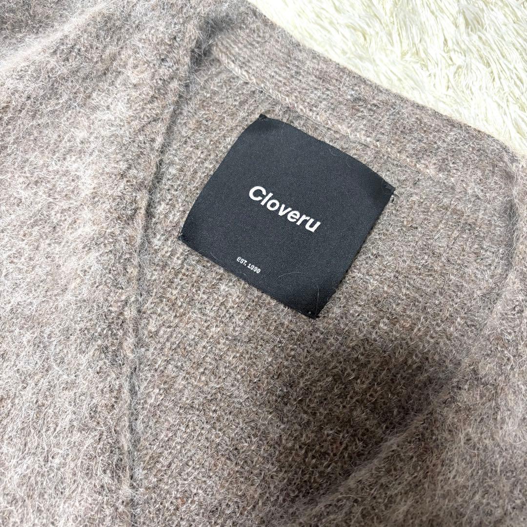 美品 Cloveru Simple Wool Mohair Cardigan