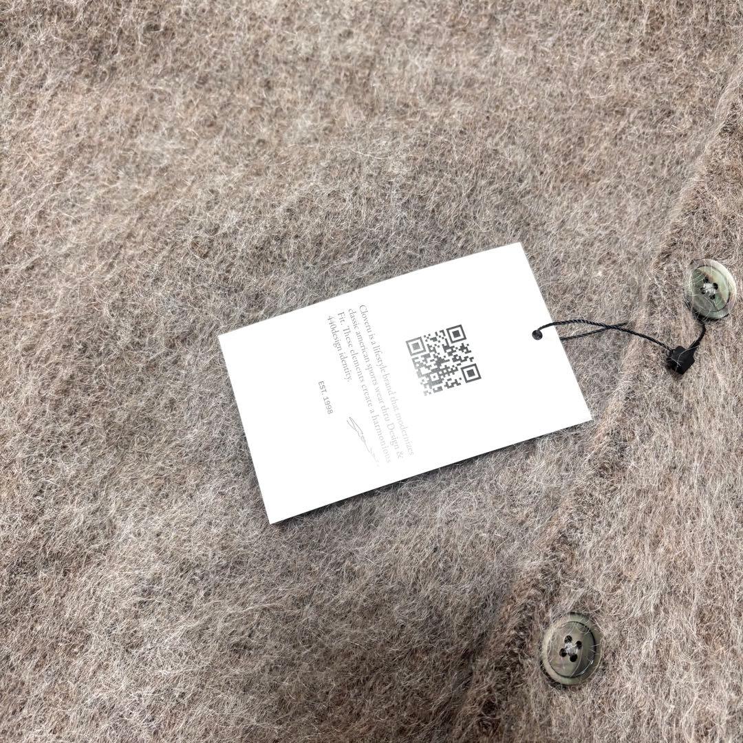 美品 Cloveru Simple Wool Mohair Cardigan