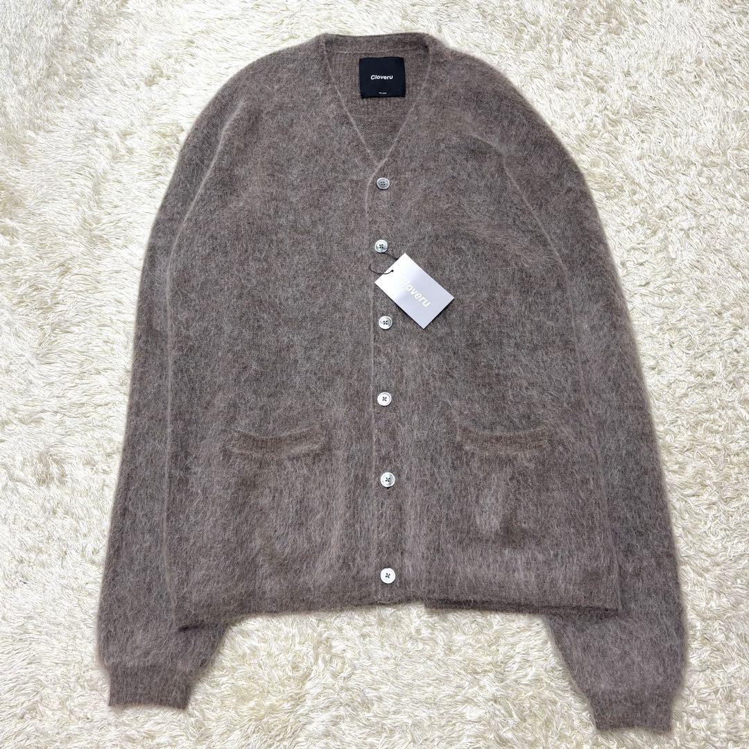 美品 Cloveru Simple Wool Mohair Cardigan