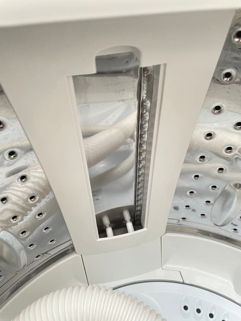 943 ニトリ おしゃれホワイトガラストップ 6kg洗濯機 高年式 取説付き