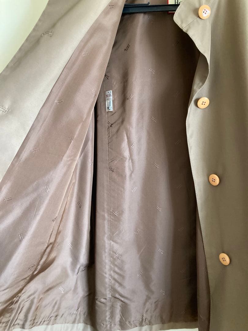 HERNO ヘルノ ライトコート シルク 100% グレージュ ベージュ