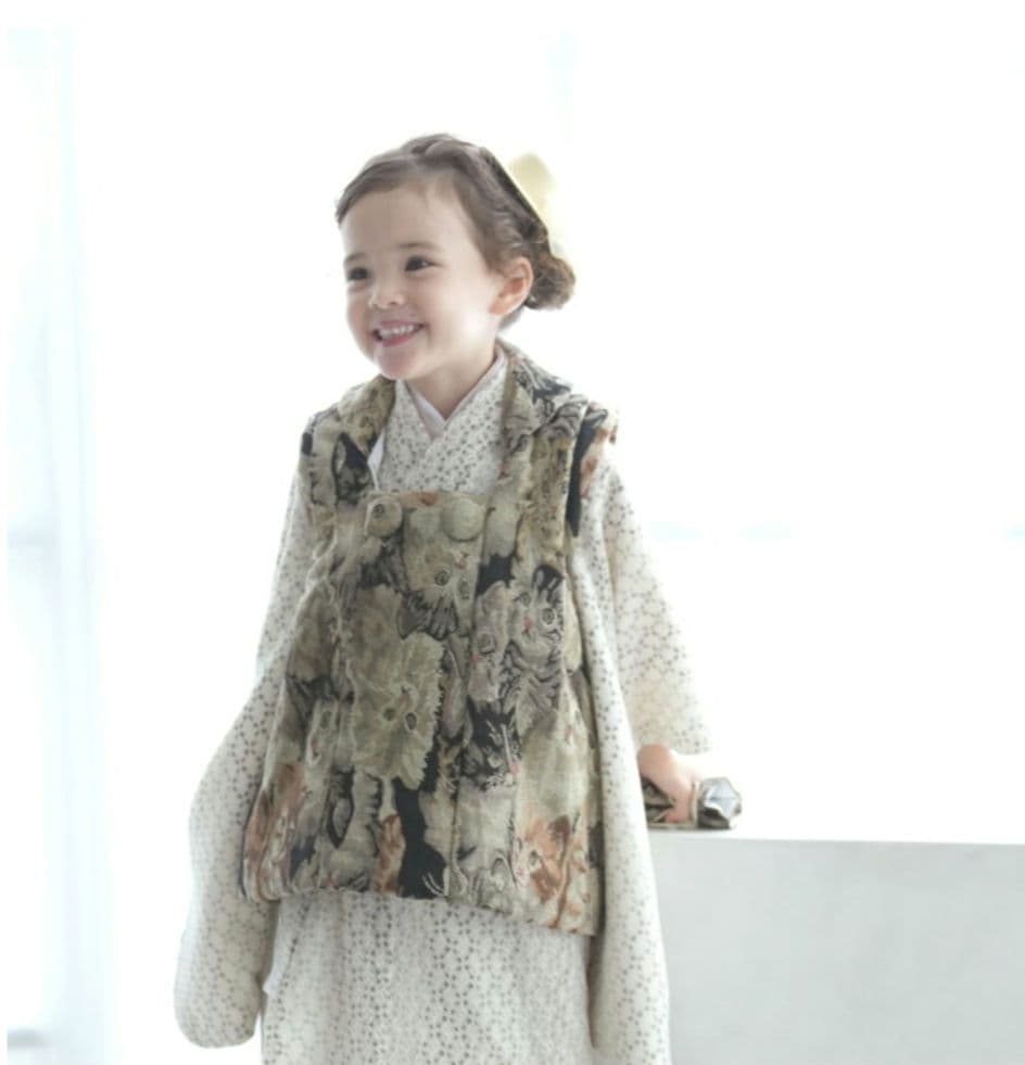 utatane 女の子用着物セット 　被布　3歳　七五三　ひよこ商店