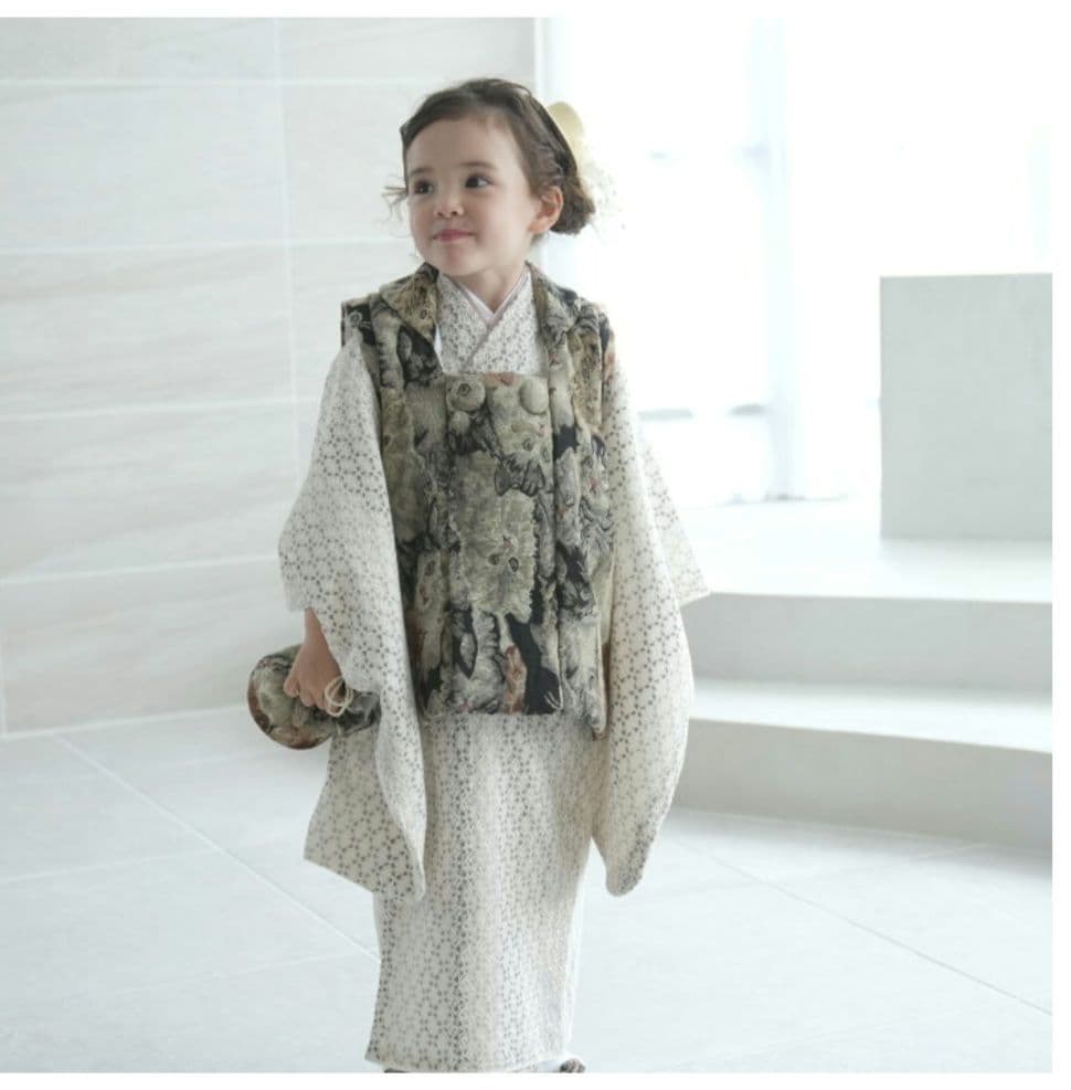 utatane 女の子用着物セット 　被布　3歳　七五三　ひよこ商店