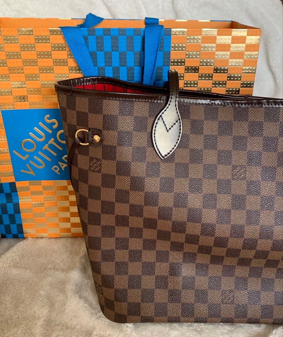 【最終価格】未使用級 直営店購入ヴィトン ネヴァーフルMMダミエ