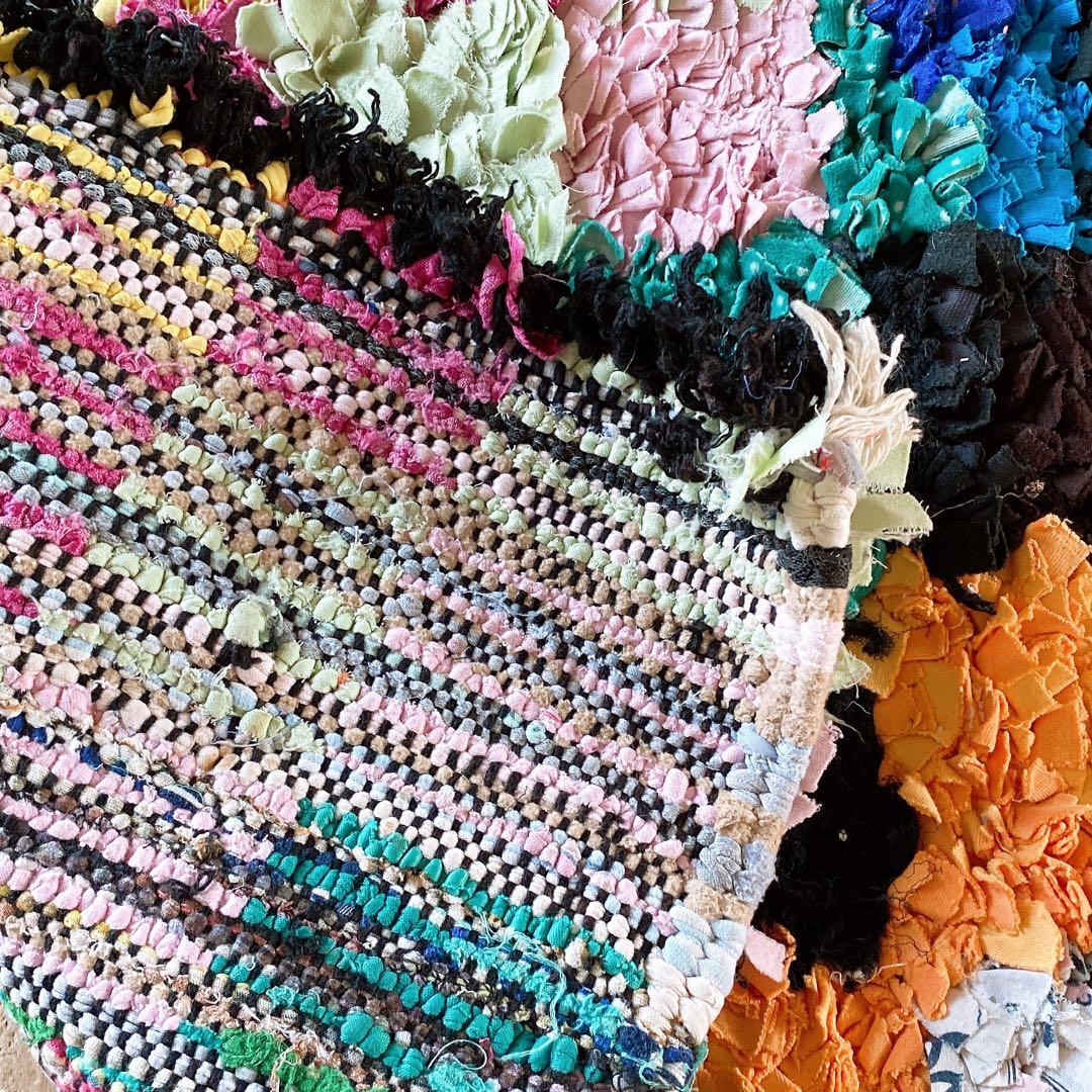 モロッコ ボシャルウィット Boucherouite ラグ カーペット①