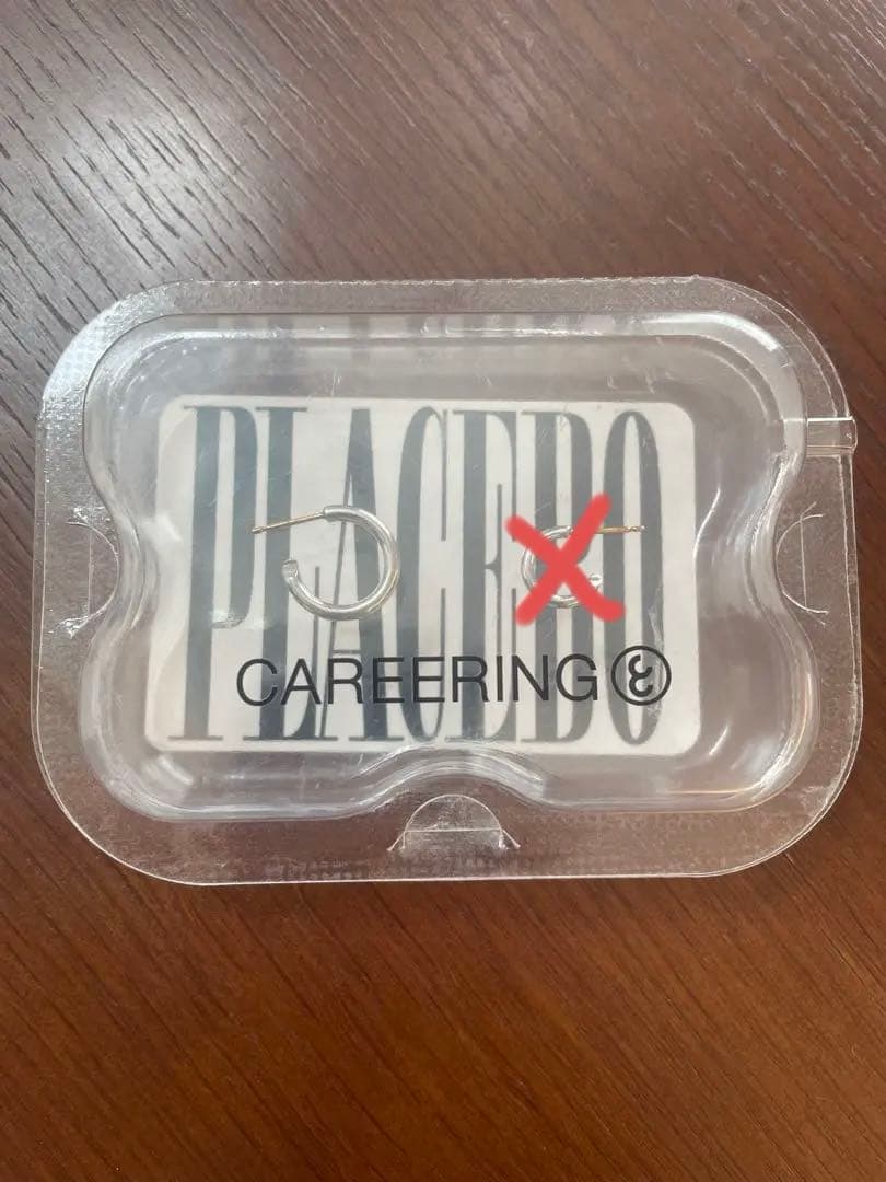 PLACEBO CAREERING フープピアス シルバー