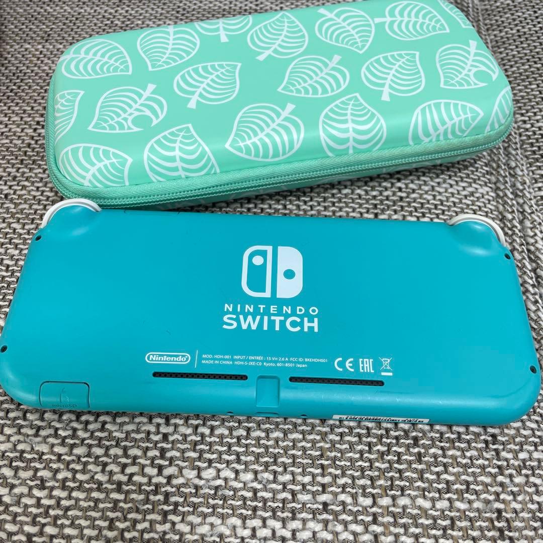 Nintendo Switch Lite ターコイズ 本体　どうぶつのもりケース