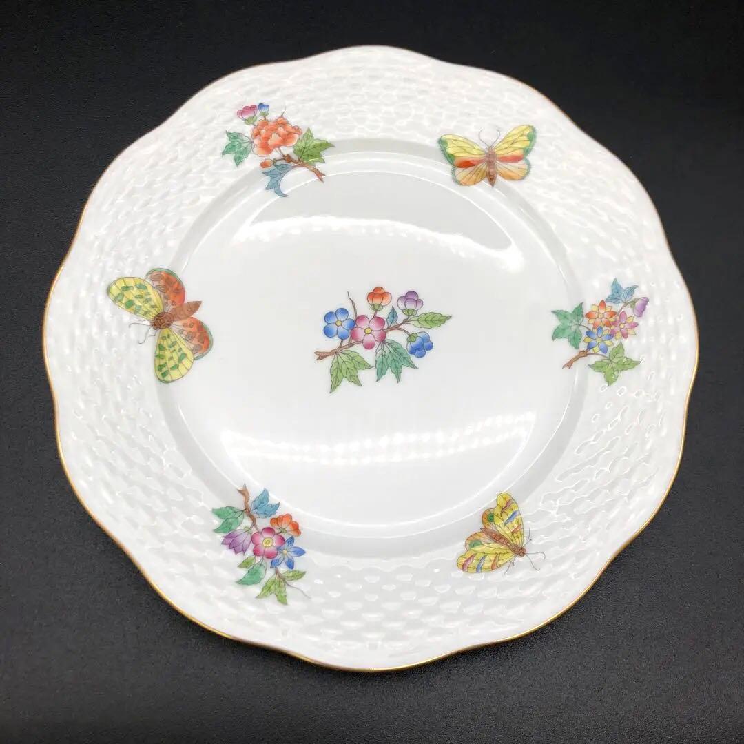 R【未使用品】HEREND ヘレンド 洋食器 ウィーンの薔薇　プレートセット