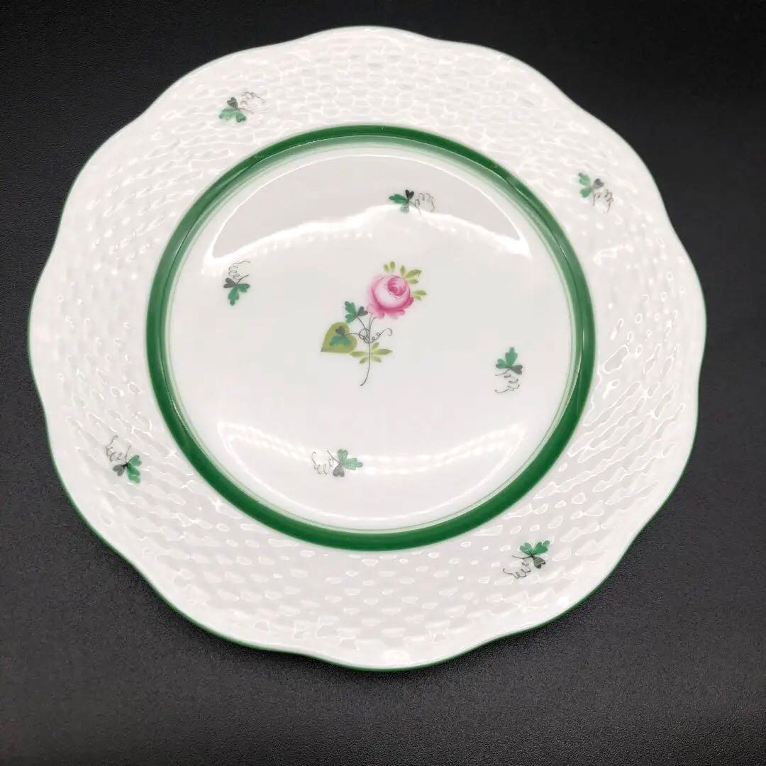 R【未使用品】HEREND ヘレンド 洋食器 ウィーンの薔薇　プレートセット