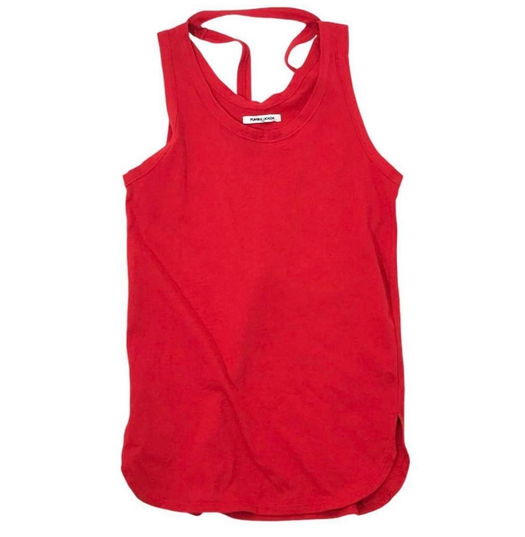 フミカ ウチダ DOUBLE NECK NO-SLEEVE TANK TOP