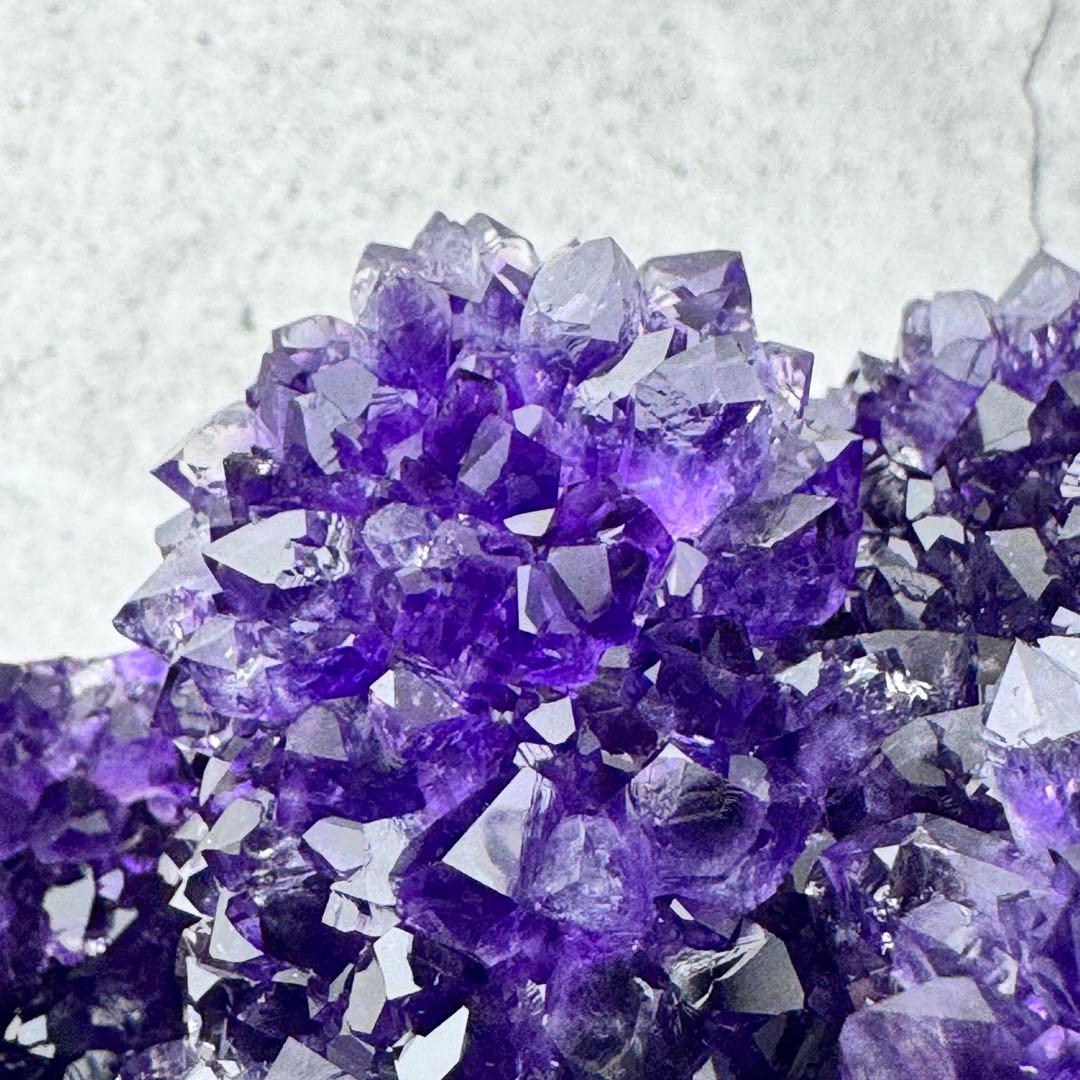 G-133アメジストクラスター ドーム 原石 天然石 パワーストーン　カルサイト