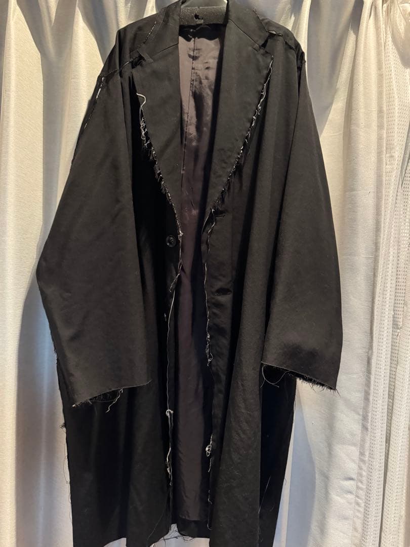 【ヨウジヤマモト】B yohji yamamoto 断ち切り ロングコート