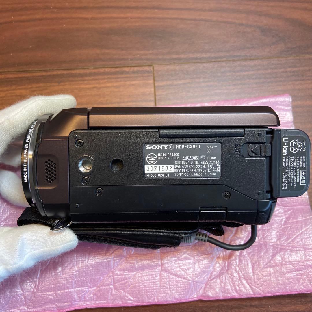 SONY HDR-CX670 ビデオカメラ ほぼ新品 4294