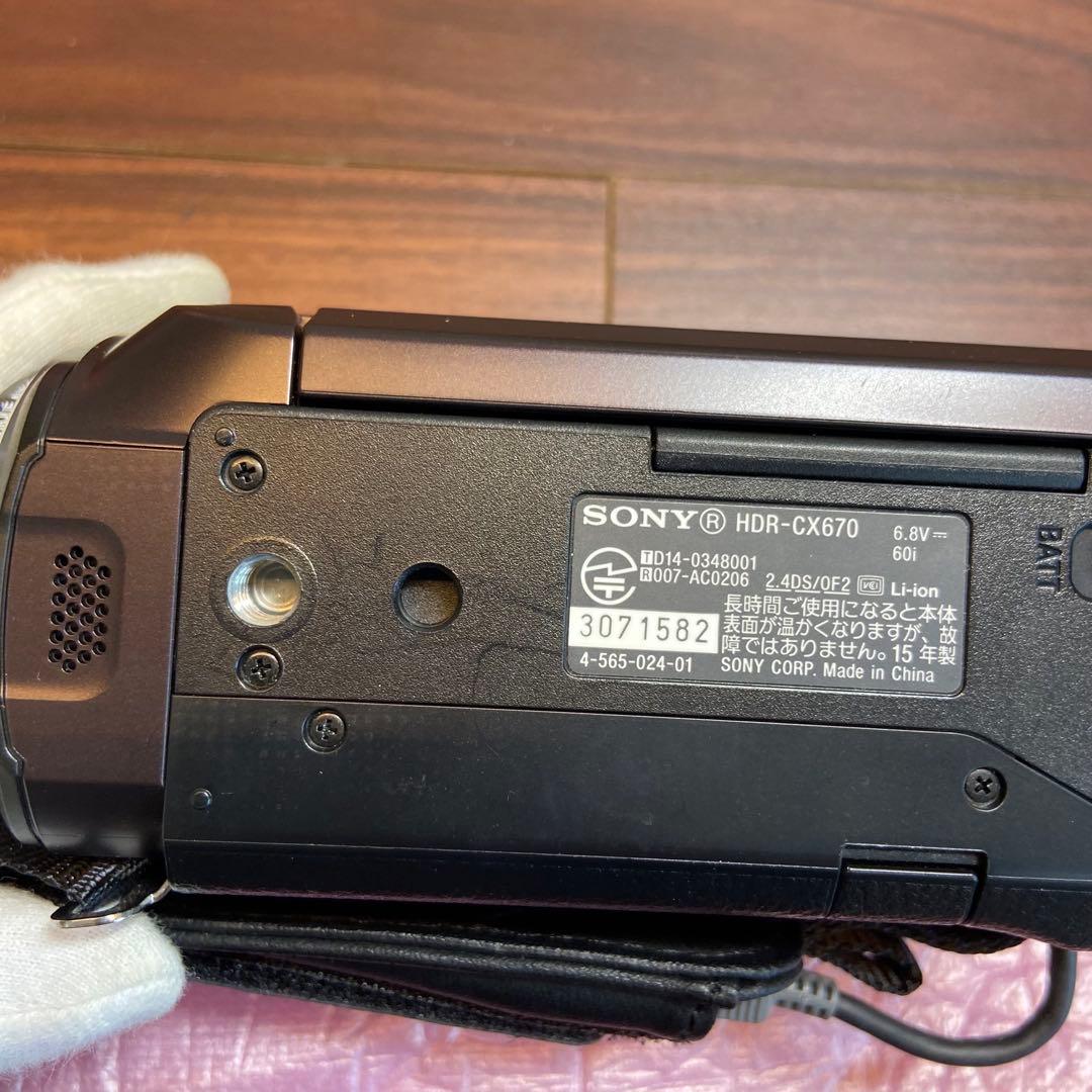 SONY HDR-CX670 ビデオカメラ ほぼ新品 4294