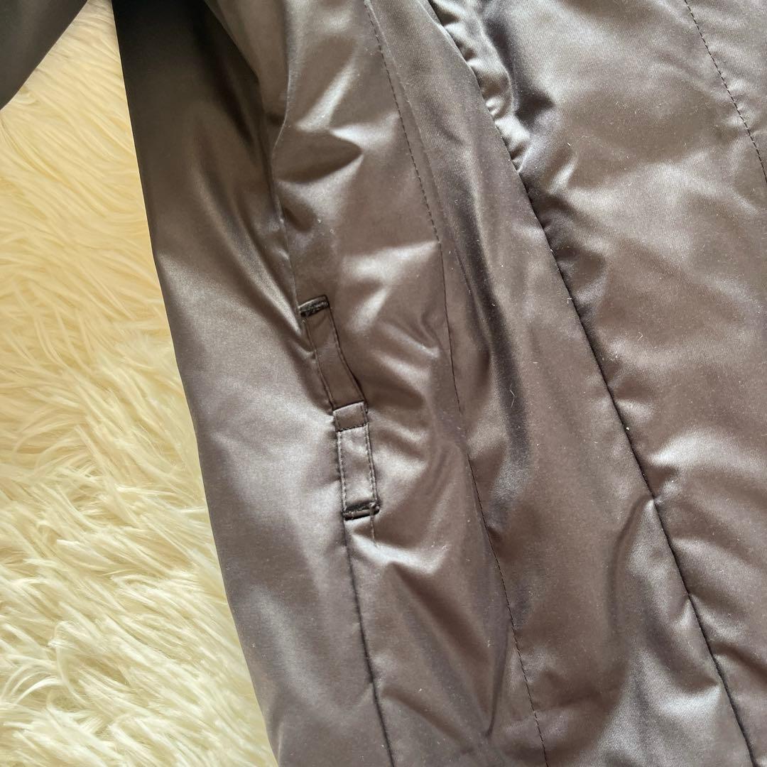 美品　大きいサイズ　バーバリー　ダウンジャケット　ノバチェック　黒