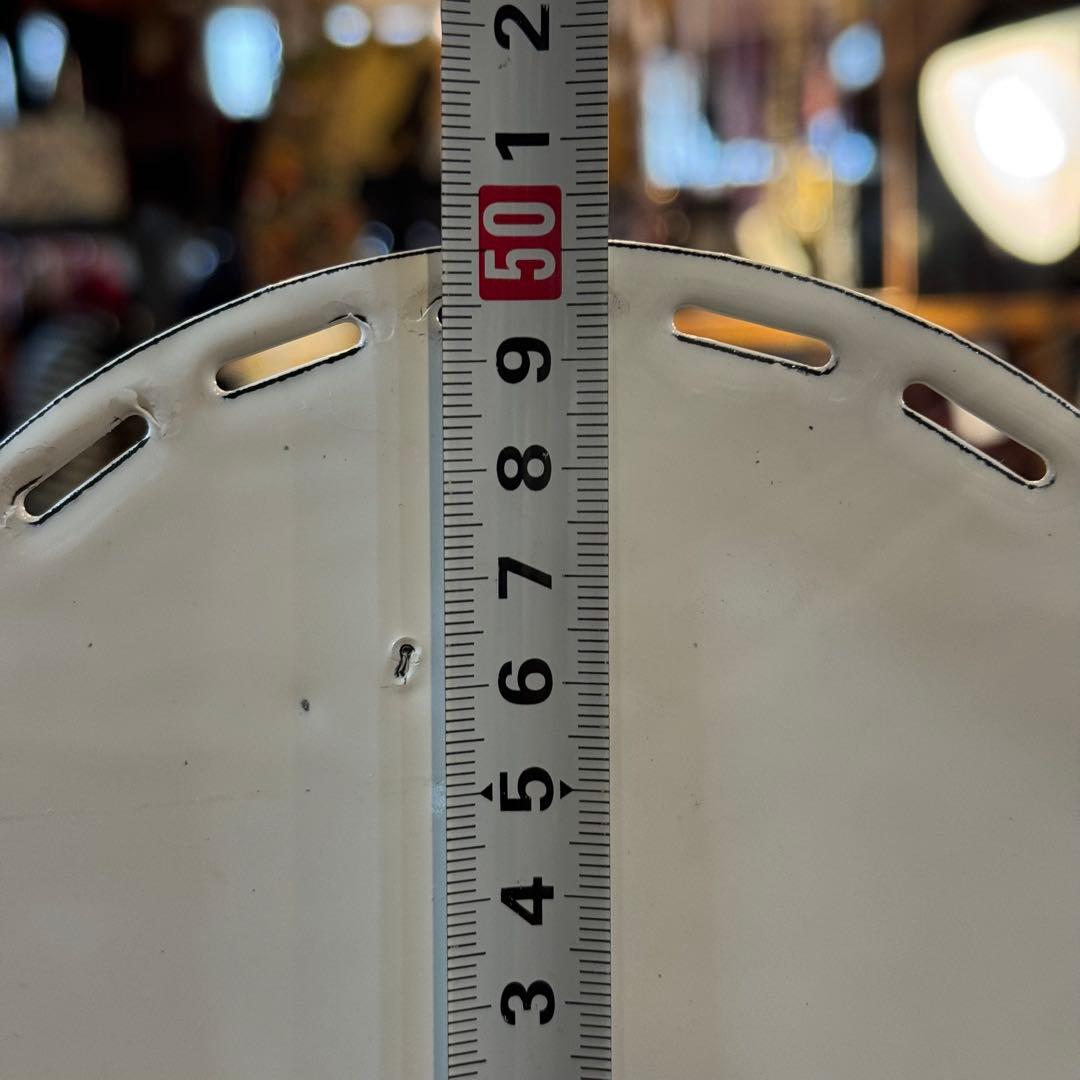 247＊■ホーロー　レードルラック　シェルフ　ホワイト　50×30　3段