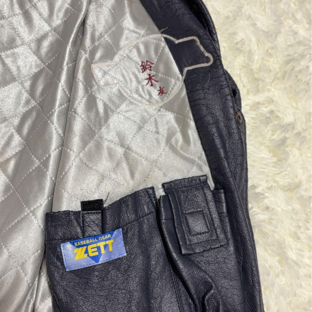 ZETT 阪神タイガース レザースタジャン 90s 中綿