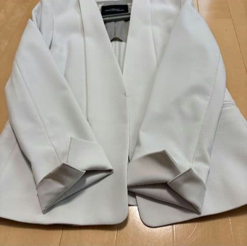 グリーンレーベルリラクシング ノーカラージャケットパンツスーツ　セットアップ