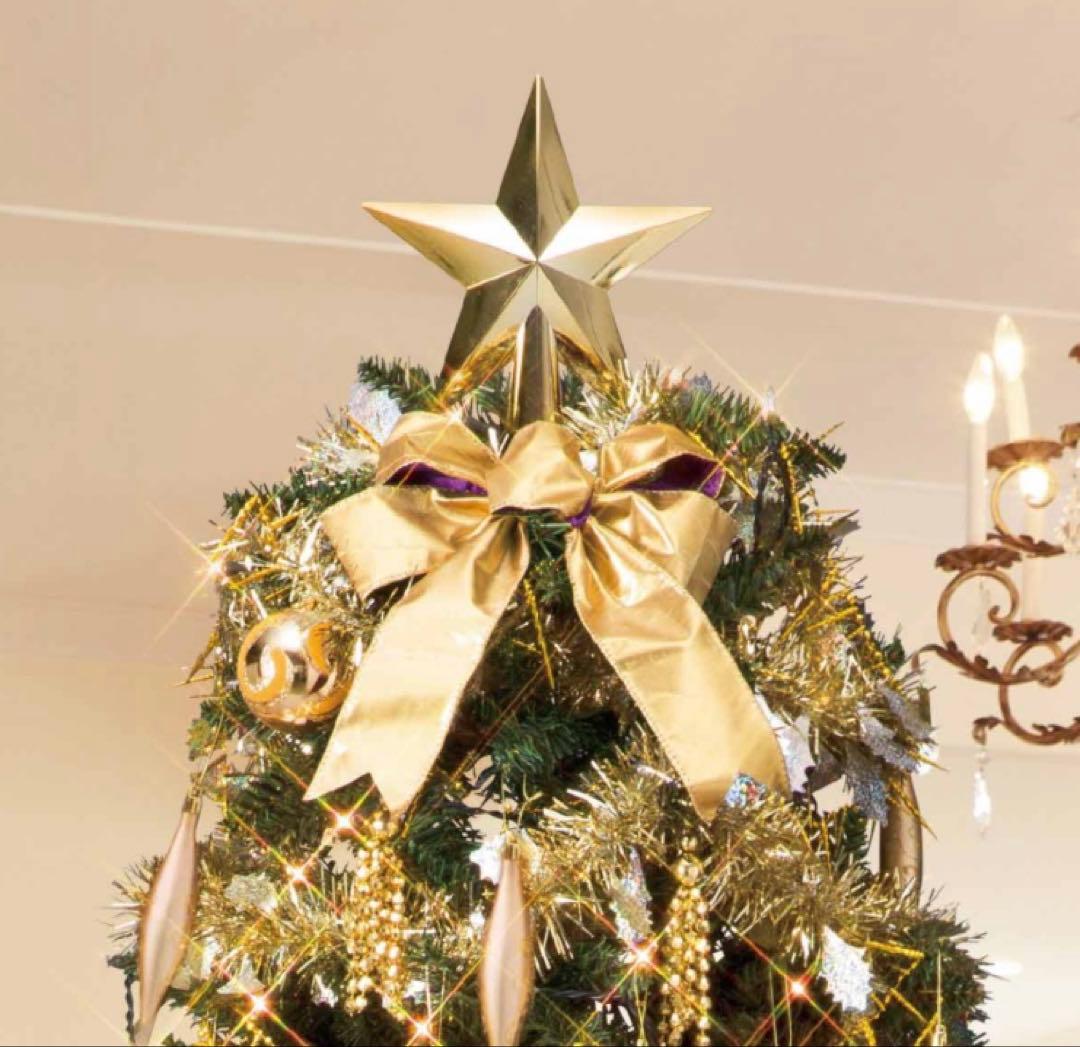 コンチネンタルクリスマスツリーセット　ゴールド　 180cm