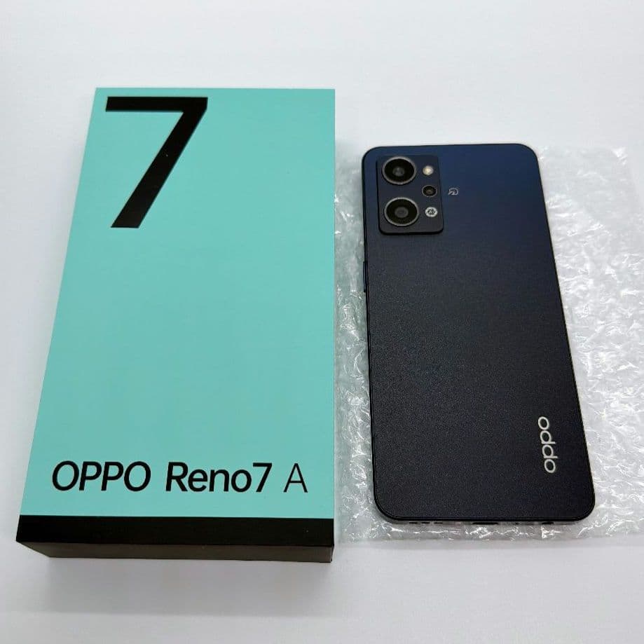 OPPO Reno7 A ブラック 本体 箱付き
