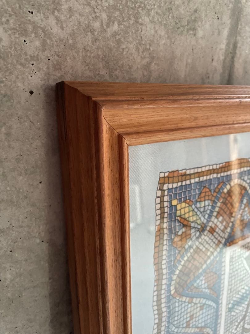 HERMES スカーフ　額装　カレ90 ペイヴメント　ヴィンテージ　アート