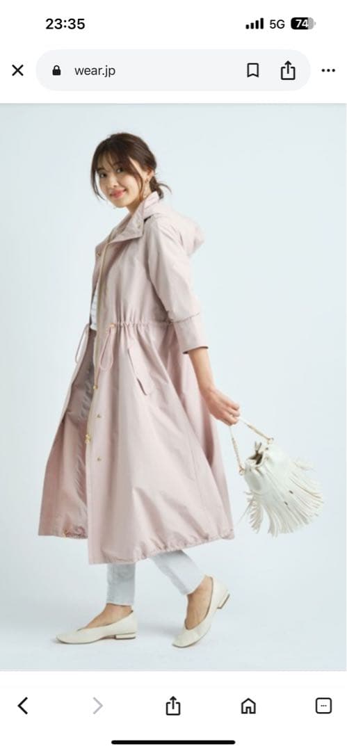 白雪姫✨新品未使用✨ジャスグリッティーJUSGLITTY撥水ロングコート