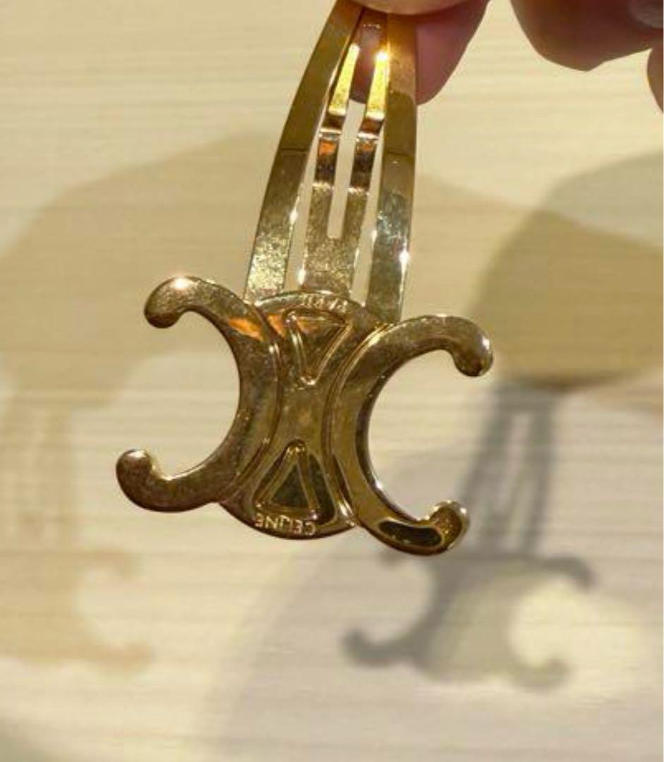 【新品】CELINE セリーヌ　トリオンフ　ヘアピン